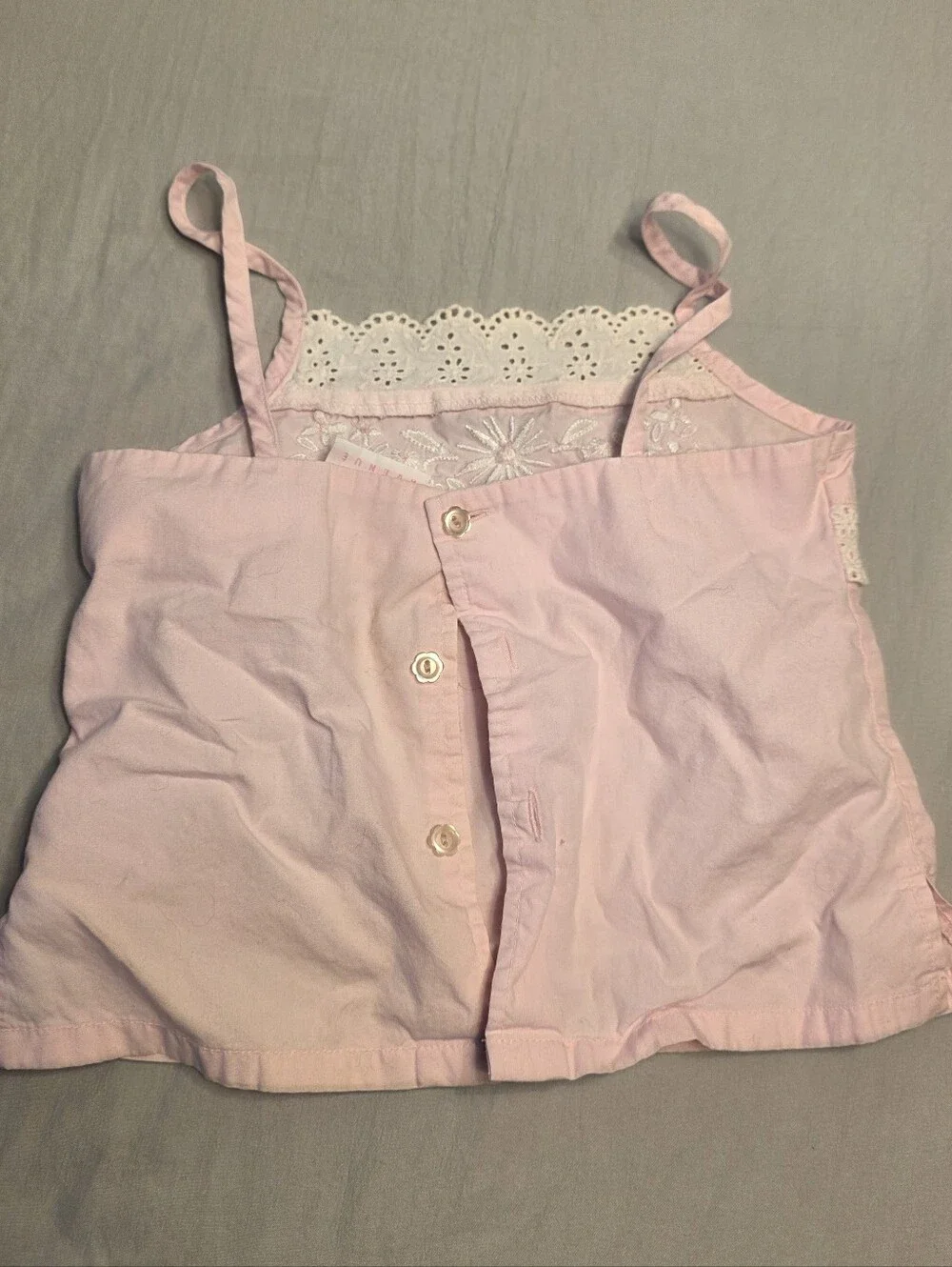 Barbie Vintage Light Pink Crochet Trim Tank